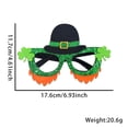 thumbnail image 6 of St. Patrick's Day Glasses Green Shamrock Irish Themed Paper Glasses Can Be Used as St. Patrick's Day Photo Booth Party Decorations, 6 of 6