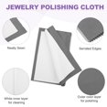 thumbnail image 3 of Uxcell 5.9"x7.9" Jewelry Cleaning Cloth, 2 Pack Double-Sided Fleece Polishing Cloth for Gold, Silver and Jewelry, Dark Gray, 3 of 6