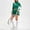 Light Green, variant on Women's 2-Piece Tennis Outfit: Long Sleeve Zip Top & Pleated Skirts for Women Yellow XL