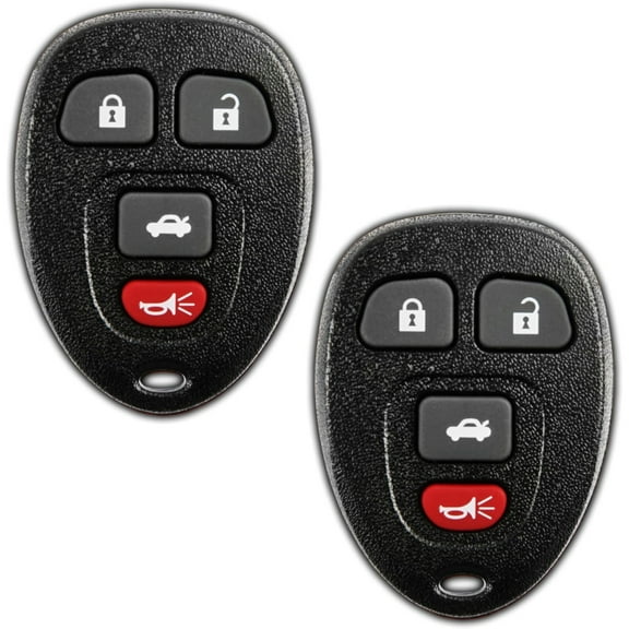 2X Key Fob Replacement for 2005 2006 2007 2008 2009 2010 2011 2012 Buick Chevrolet Chevy Cobalt Malibu Pontiac G5 G6 Grand Prix Saturn, 4-Button 15252034, Locksmith Required