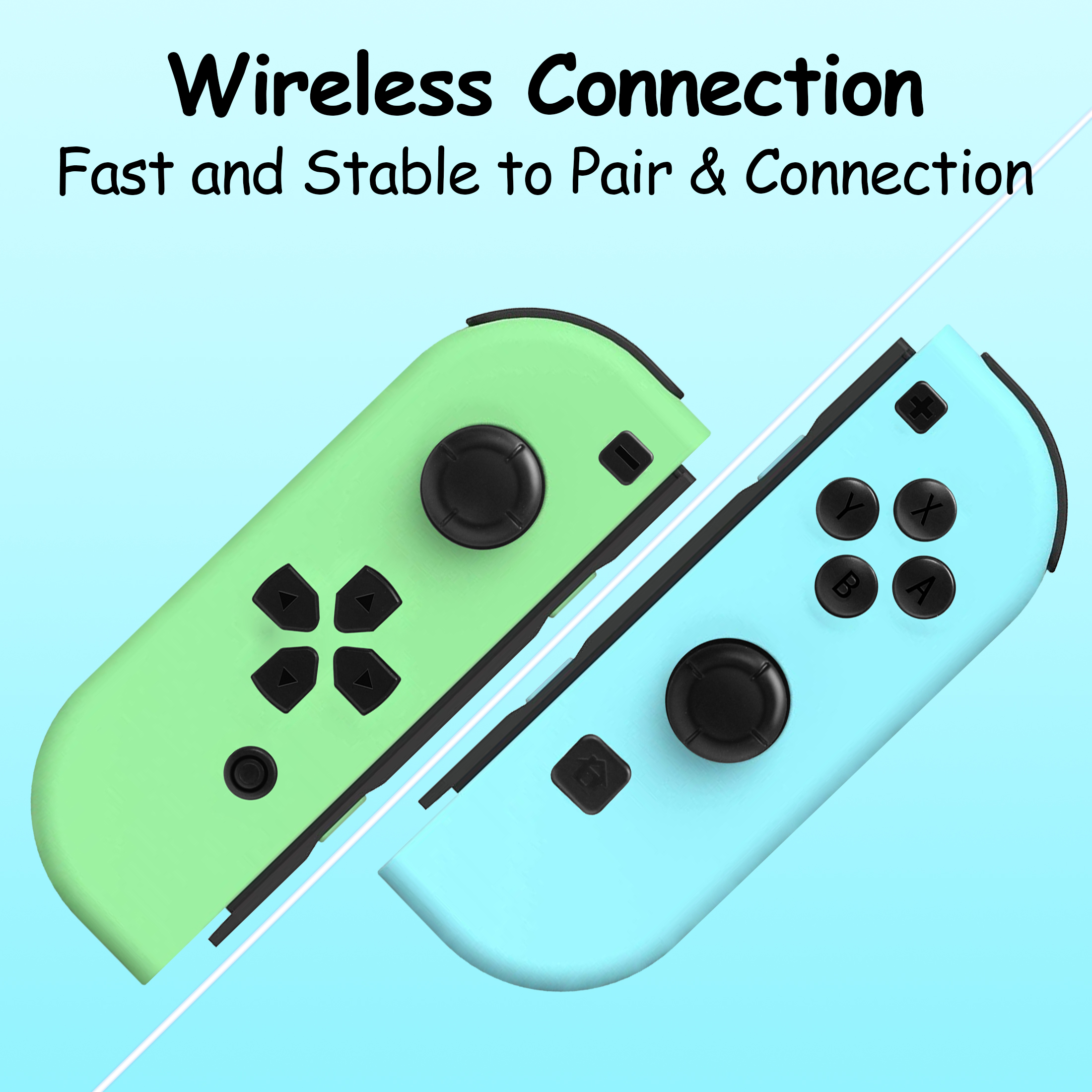 Controlador de Juegos Dividido Inalámbrico, Gamepad Bluetooth con Movimiento y Vibración, Controlador Recargable para Consola Portátil 4