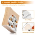 thumbnail image 5 of Yayeee Napkin Holder for Table Kitchen Paper Tissue Organization, Orange Snow Houses, 5 of 8