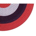 thumbnail image 2 of Better Trends 96" Round Braided Rug 100% Polypropylene Durable and Stain Resistant Reversible Indoor Area Utility Rug, Country Stripe Collection - Americana Stripe, 2 of 7