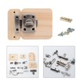 thumbnail image 3 of Tablero ocupado dIY Lock Latch Puzzle Juguetes de educación temprana Aprendizaje básicas Tablero de puerta de juguet Salvador juego de mesa ocupado, 3 of 7