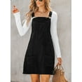 thumbnail image 5 of Cupshe Women's Corduroy Front Pockets Square Neck Mini Pinafore Dress, Sizes XS-XXL, 5 of 8