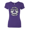thumbnail image 2 of Wild Bobby, This is What an Amazing Mom Looks Like, Mother's Day, Women Slim Fit Junior Tee, Purple Rush, 2XL, 2 of 3