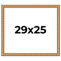 29x25 Frame Gold Real Wood Picture Frame Width 1.5 inches | Interior Frame Depth 0.5 inches |