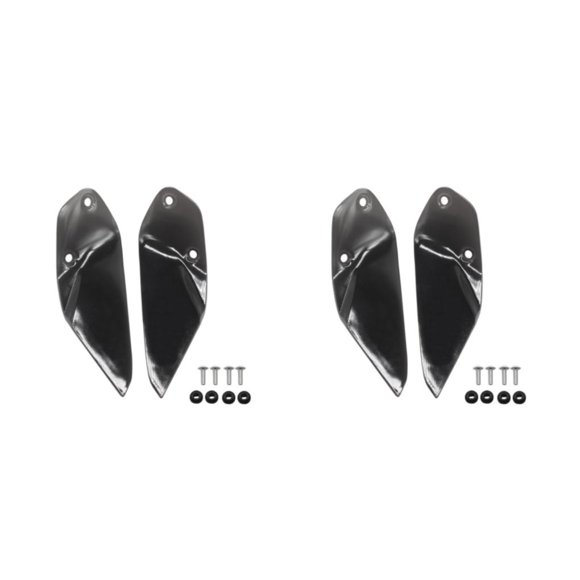 Dalazy Versatile Windscreen Plate Side Panel For All-Weather Protection Durability Safety Durable smoky black 2Set