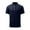 Dark Blue, variant on Quinlirra Men's T-shirts cotton Men's Summer Lapel Solid Button Daily Casual Outdoor Shirt/T-shirt