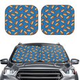thumbnail image 2 of Salouo Hot Dog 1 Pattern Car Windshield Sun Shade Foldable | Front Windshield Shade for Sun, Heat and UV Rays | Interior Sun Protection-Small, 2 of 6