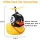 thumbnail image 3 of Juguetes de pato de goma, adornos de coche, decoraciones de salpicadero de coche de pato amarillo con casco de hélice para bicicleta y motocicleta Ormromra WMZY-48-1, 3 of 6