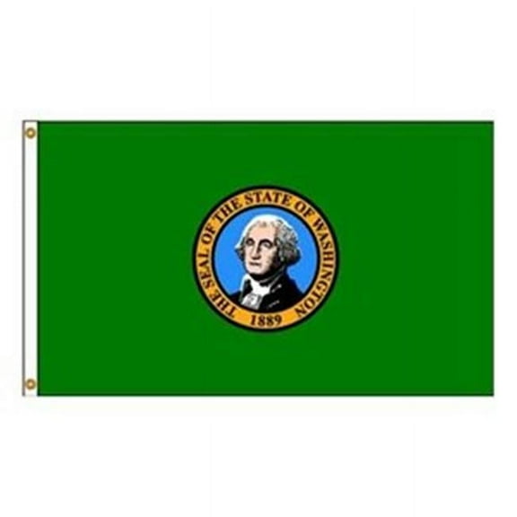 Annin Flagmakers 145760 3 ft. x 5 ft. Nyl-Glo Washington Flag