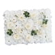 thumbnail image 2 of Panel de pared con flores artificiales, panel floral, panel de rosas, fondo Blanco, 2 of 9