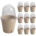 thumbnail image 1 of 10 Uds taza de cultivo de plántulas maceta Biodegradable taza de cultivo de plantas para jardinería, 1 of 7
