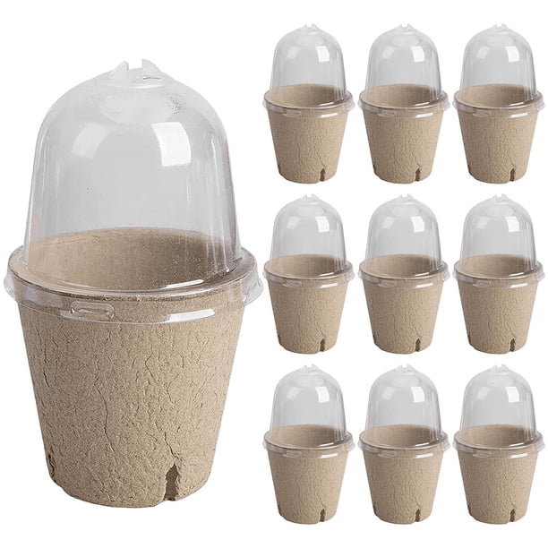 Copa Plántulas 10 Piezas Cultivo Suministros Jardinería Versátiles (agujero Lateral 8 Cm)