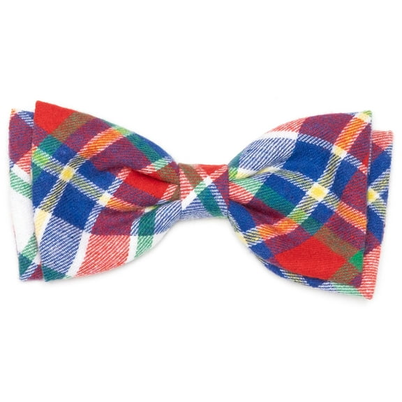 Red/Hunter Blue Plaid Bow Tie