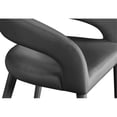 thumbnail image 4 of Meridian Furniture Destiny Grey Velvet Stool, 4 of 5