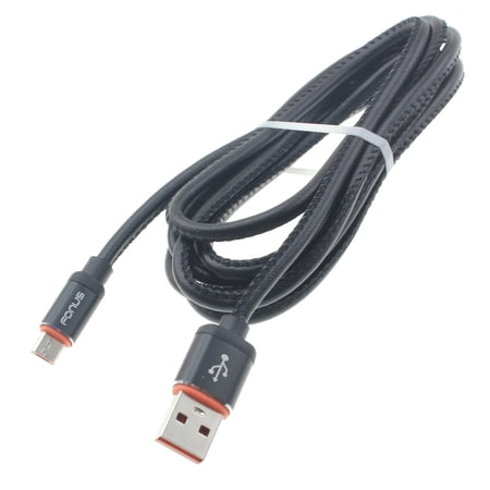 Power Cord 6ft USB Cable Fast Charge MicroUSB Wire Long J8Q for Samsung Galaxy Tab S2 9.7 S 8.4 SM-T700 NOOK 8.0 (SM-T710) E NOOK 9.6 (SM-T560) 4 NOOK 7.0 (SM-T230) A 10.1 (2016) 3 8.0 7.0 Sky price history on PriceWatchPro