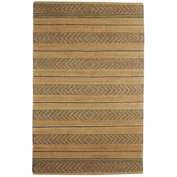 Ox Bay Woven Geometric Natural Fiber Area Rug, 7 ft. 9 in. x 9 ft. 9 in., Tan / Gray