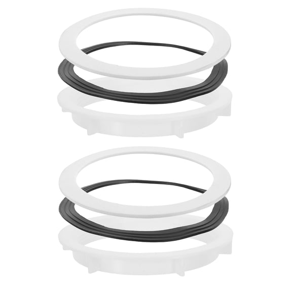 WRITWAA 6Pcs Kitchen Sink Seal Gasket Set with Plastic and Rubber Washers for Drain Installation