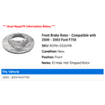 thumbnail image 2 of Front Brake Rotor - Compatible with 2000 - 2003 Ford F750 2001 2002, 2 of 2