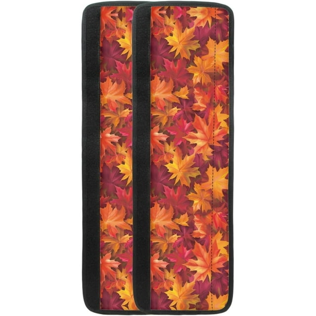 NETILGEN Autumn Maple Leaves Refrigerator Door Handle Covers Set of 2, Kitchen Appliance Armrest Decorative Mat Non-Slip for Fridge Dishwashers Microwave Home Kitchen Decoration