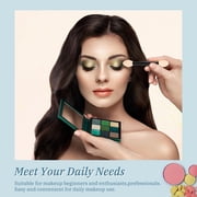 200 Pcs Sponge Eyeshadow Applicators,Eyeshadow applicators sponge,Double Sided Eyeshadow Brush with Box,Black Makeup Applicators.