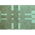 thumbnail image 1 of Ahgly Company Machine Washable Indoor Rectangle Abstract Light Blue Modern Area Rugs, 8' x 10', 1 of 4