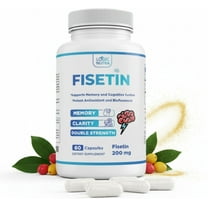 Logic Nutra Double Strength Fisetin Capsules, 200mg, Healthy Aging & Cognitive Support, 60 Count