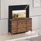 thumbnail image 5 of Yeshouse Cómoda de 10 cajones para armario, 55" Tv Stand, 47" cómoda de tela ancha con tomas de corriente, 5 of 9
