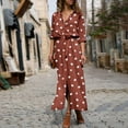 Clearance sale! Beshee Spring Summer Dresses for Women 2024 Summer Polka Dot Print Maxi Dress