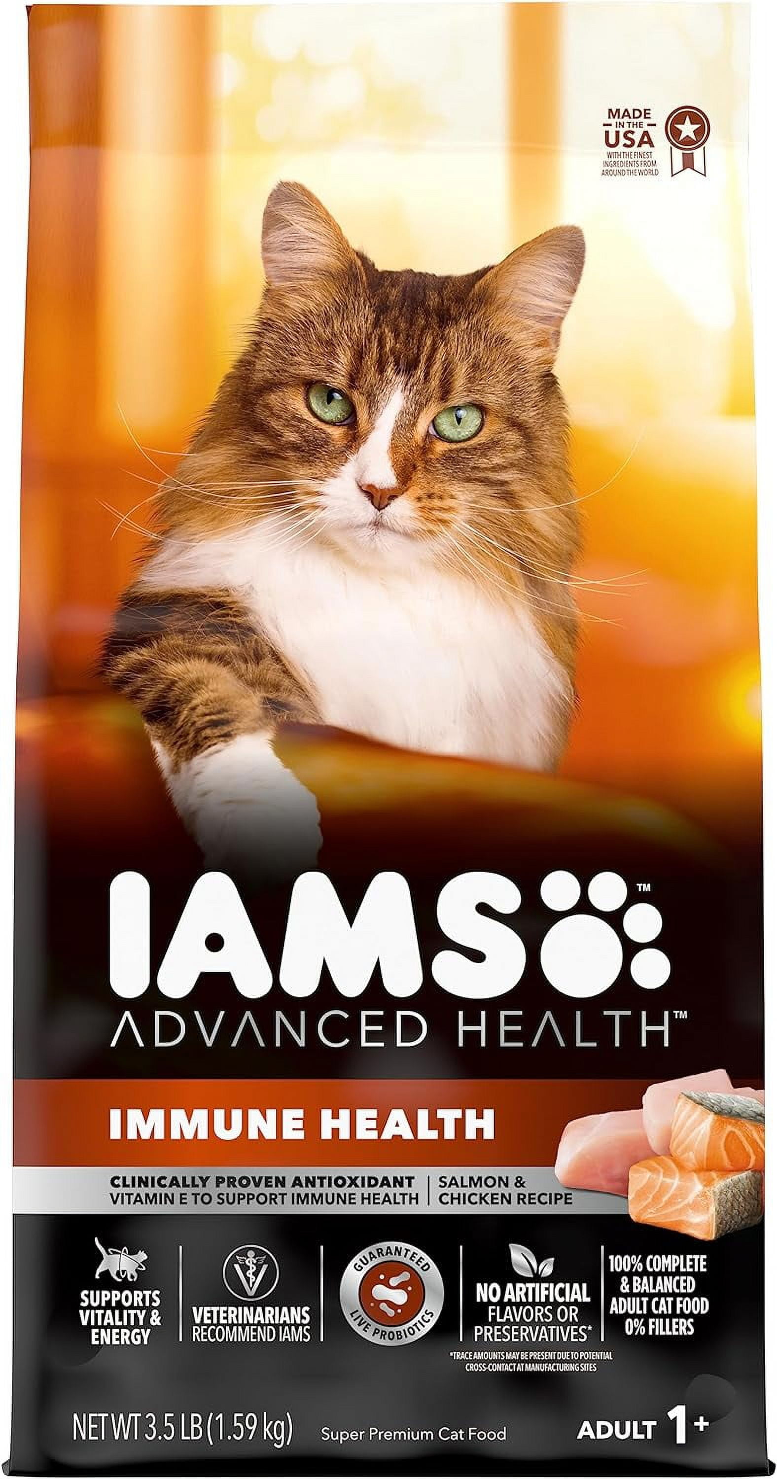 IAMS PROACTIVE HEALTH Indoor Flavor High Protein Adult Dry Cat Food with Chicken Salmon 3