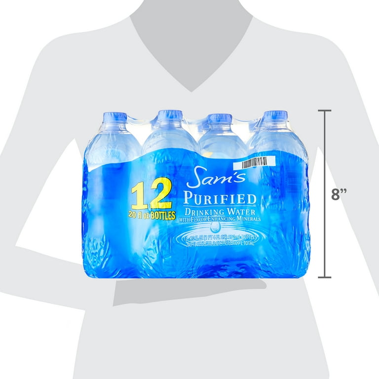 Pure Life Purified Water, 8 Fl Oz, Plastic Bottled Water (12 Pack)