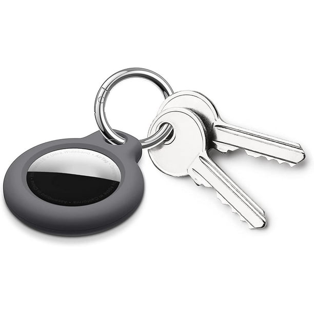 Le porte-clés Air Tag est compatible avec l'étui Apple Airtag, le cadre de  verrouillage Safe Air Tags Airtags, les accessoires de porte-clés-noir, 4 