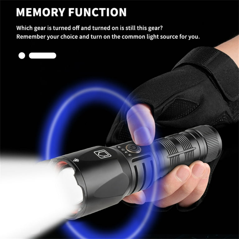 Laighter Flashlight, 120000 High Lumens Rechargeable Flashlights