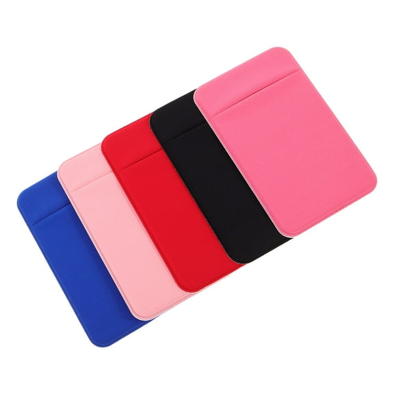 LOLIPPYY 5- Card Pocket Holder with Stylish Design and Adhesive for Phone Attachment