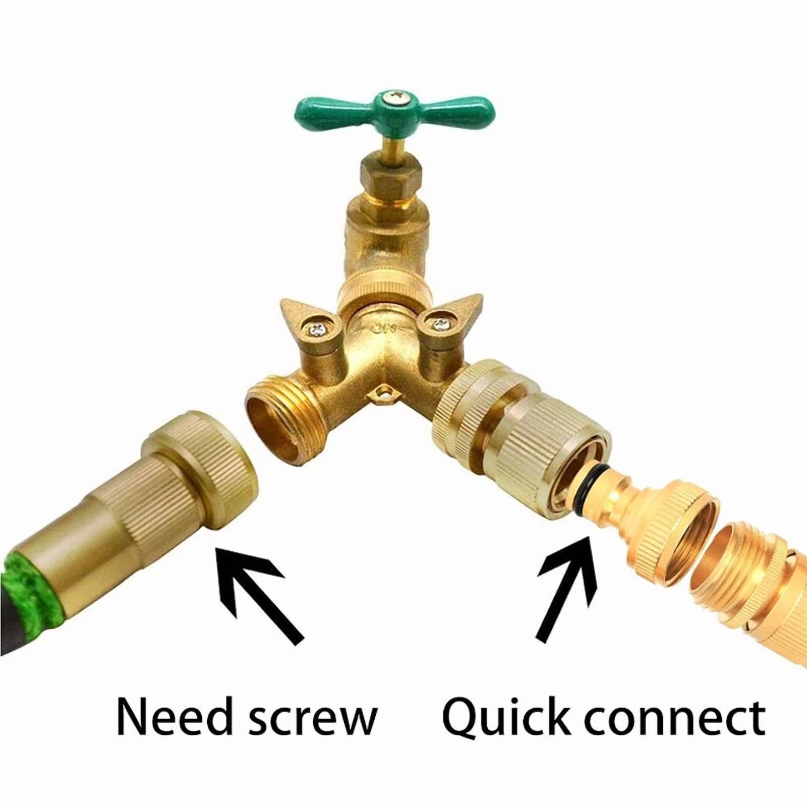 PURELY- Garden Watering Hose Pipe Connectors - 2 Sets Water Hose Quick Connect Fittings