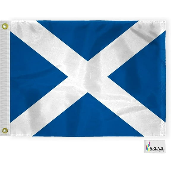 AGAS Mike Code M Marine Signal Flag - Printed 200D Nylon - Canvas Header - Brass Grommets - Colorfast & Stitched Edges - Nautical Boat Flag - Naval Code Signal Flag.