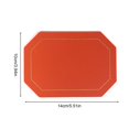 thumbnail image 3 of Kitchen Placemat Placemats Table Washable Pu Leather Table Mats. Wear Stain And Heat Elegant Placemats For Dining Table,Blue Kitchen Placemat, 3 of 9