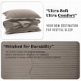 thumbnail image 5 of Ameha 3 Piece Quilt Set Chevron Bedspread Reversible Ultrasoft Microfiber Adult Bedding Beige Color Queen, 5 of 9