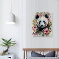 thumbnail image 4 of Nawypu Panda Print, Panda Wall Decor, Panda Print on Canvas, Watercolor Panda Print, Panda Bear Portrait, Panda With Flowers, Animal Wall Art Print, Wall Art Decor, Canvas, 4 of 5
