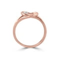 thumbnail image 2 of Bague Solitaire Nœud en Diamant 1/5 Ct Taille Ronde Brillante en Or Rose 14 K, 2 of 3