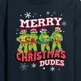thumbnail image 3 of Teenage Muntant Ninja Turtles - Merry Christmas Dude  - Men's Long Sleeve T-Shirt, 3 of 5