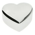 thumbnail image 1 of Caja de regalo de lujo con forma de corazón para anillos de pareja, caja de exhibición de cuentas, caja de joyería Plata, 1 of 9