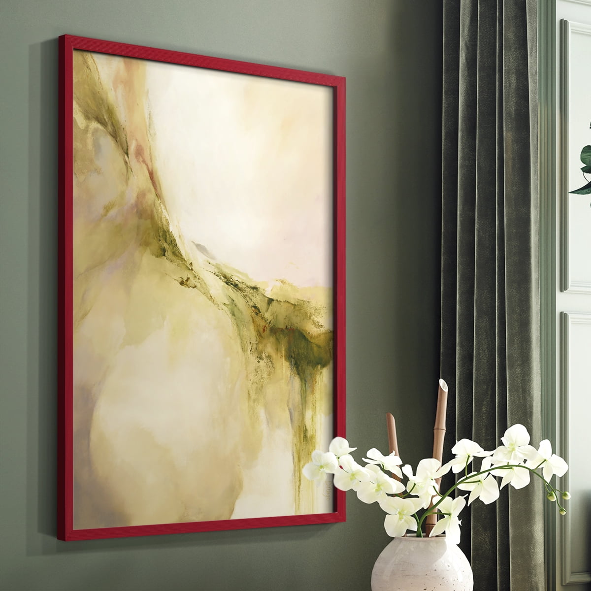 Terra Viridi in Paper Solid Wood 11 x 14 Framed Print