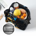 thumbnail image 6 of HUIACONG Lunch Bag with Sunflower Butterfly Pattern, Insulated Lunch Tote with Aluminum Film Material, Dirt Proof Front Pocket for Camping and Outdoor Trips, 6 of 10