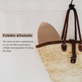 thumbnail image 4 of 56-58 cm circunferencia del sombrero mujer verano salida playa sombrero de paja ocio anti-ultravioleta sombrero plegable, 4 of 5