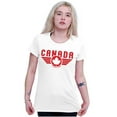 thumbnail image 4 of Canada Aviator Badge Retro Cool Womens Fitted Plus Size Graphic Tee Brisco Brands 2X, 4 of 5