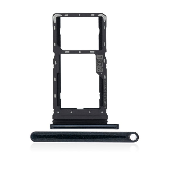 Replacement Dual Sim Card Tray Compatible For Motorola Moto G8 Play (XT2015 / 2019) (Blue)