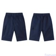 thumbnail image 2 of Fozruso Toddler Kids Boys School Uniform Shorts,Pull-On Twill Shorts Elastic Waist Summer Shorts with Pockets(Blue), 2 of 2